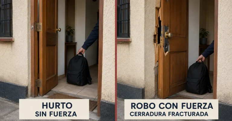 Diferencia entre robo y hurto en Chile