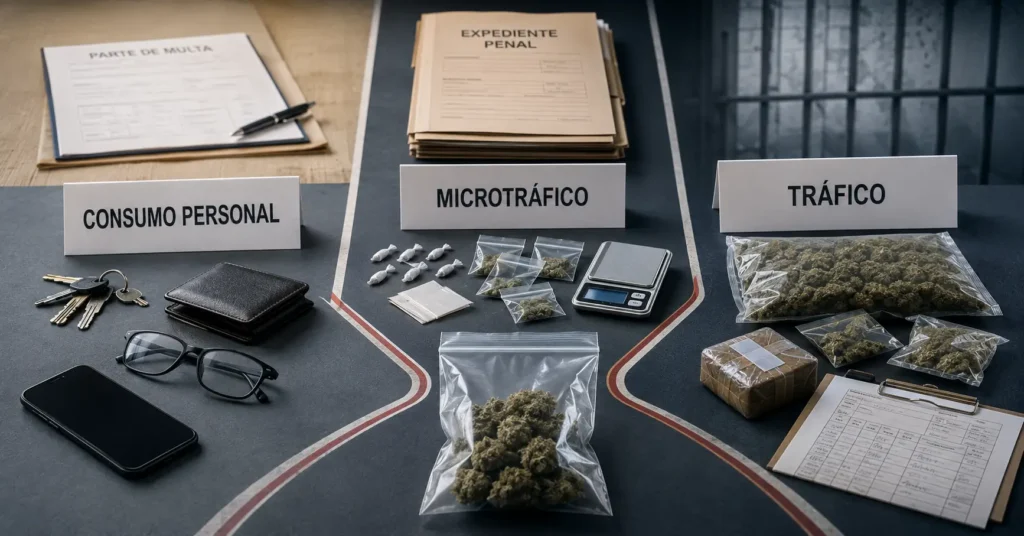 Porte, consumo personal y microtráfico: cuál es la diferencia