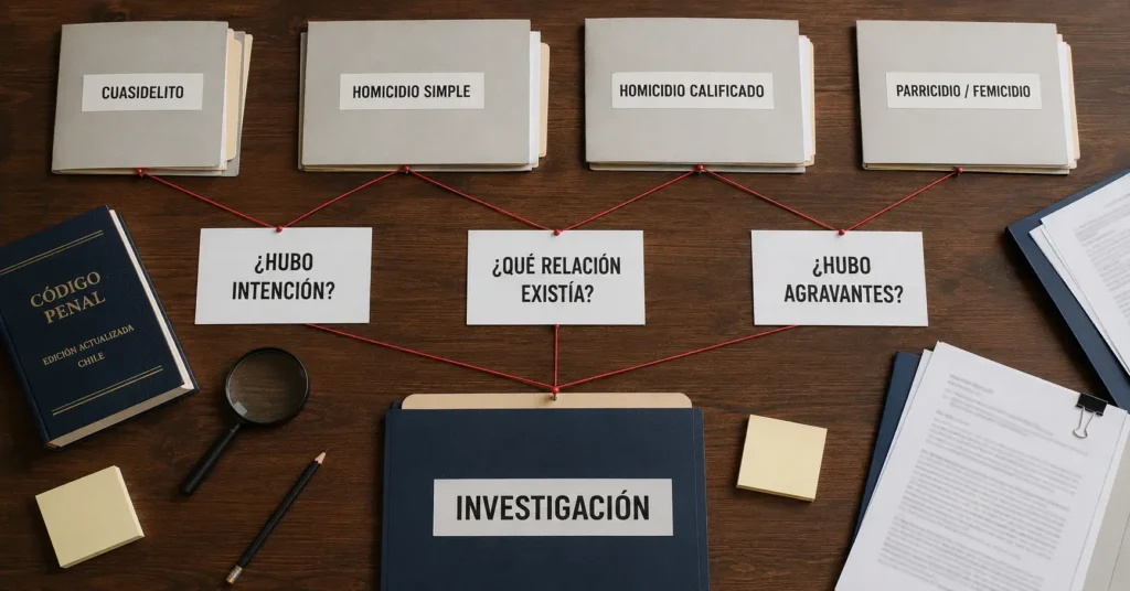Tipos de homicidio y sus penas en Chile